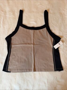 Anthropologie Pilcro Black & Taupe Tank Top